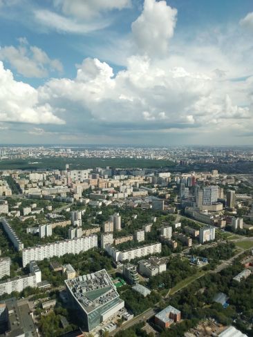 Останкинская высота: открытый вид на Москву